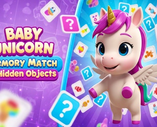 Baby Unicorn Memory Match: Hidden Objects online game thumbnail