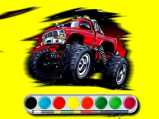 Monster Jeep Coloring Adventure online game thumbnail