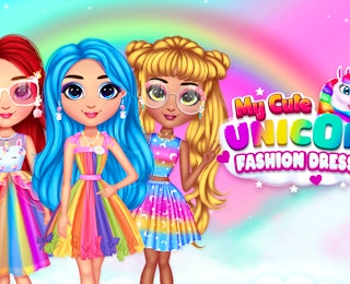 My Cute Unicorn Fashion Dress Up online game thumbnail