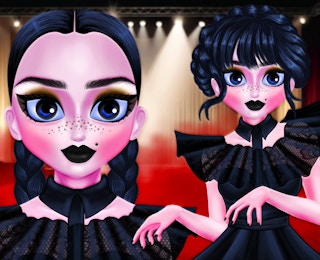 Weird Dance Wednesday Makeover online game thumbnail